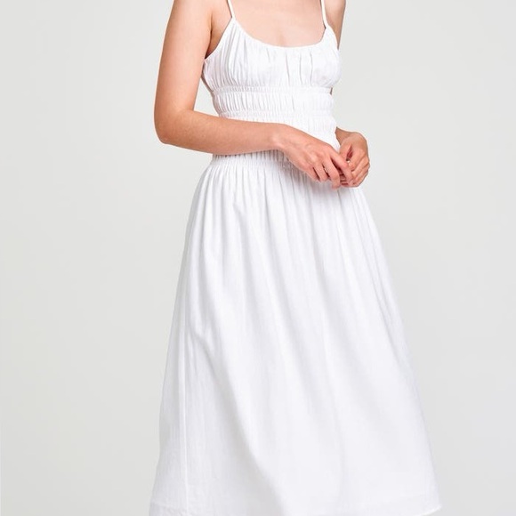 Wayf Cream Midi Dress - Picture 1 of 5